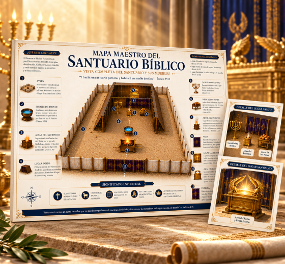 Mapa visual del Santuario Bíblico